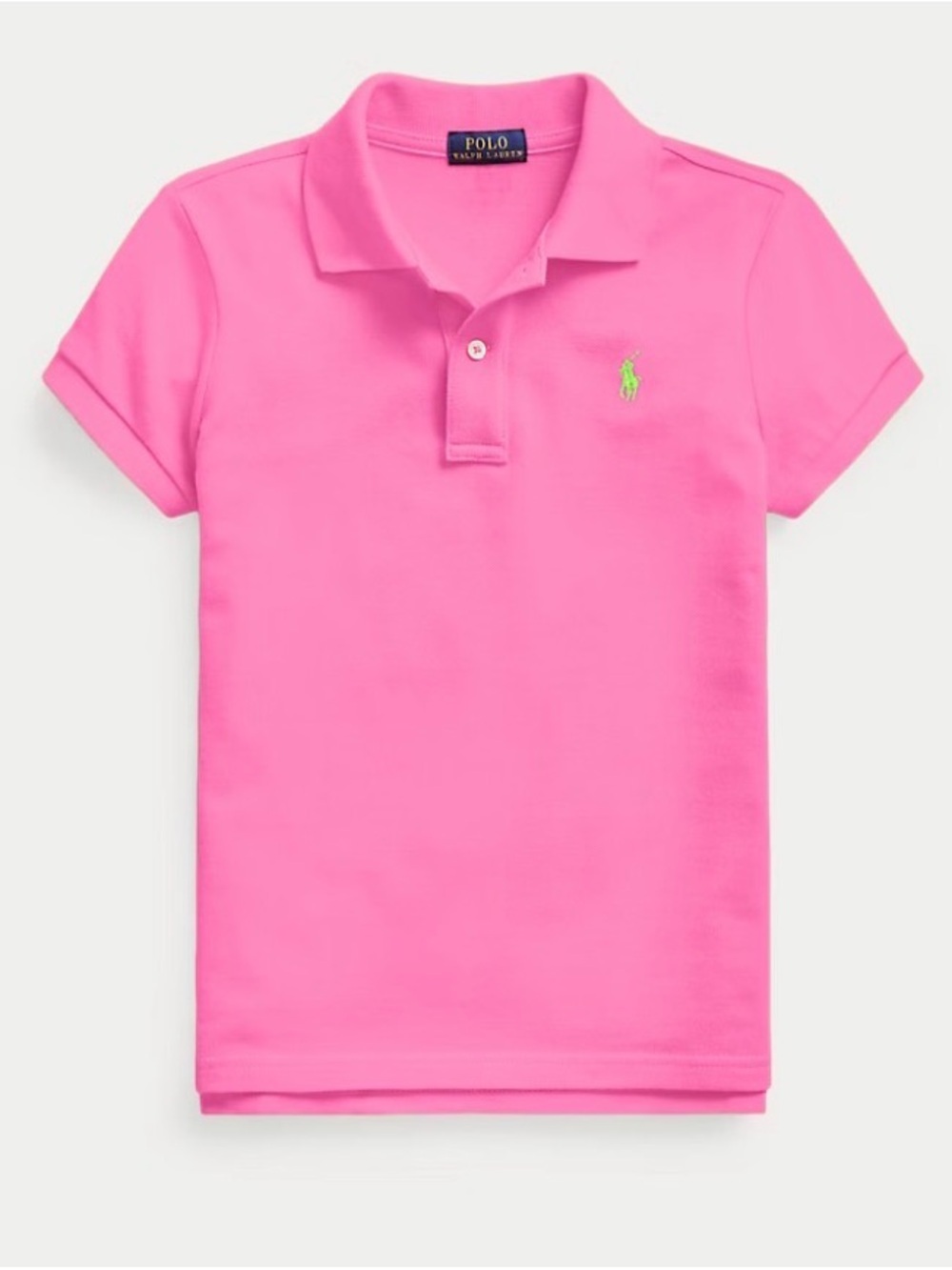 Polo by Ralph Lauren Bright Pink Girls' Short Sleeve Polo